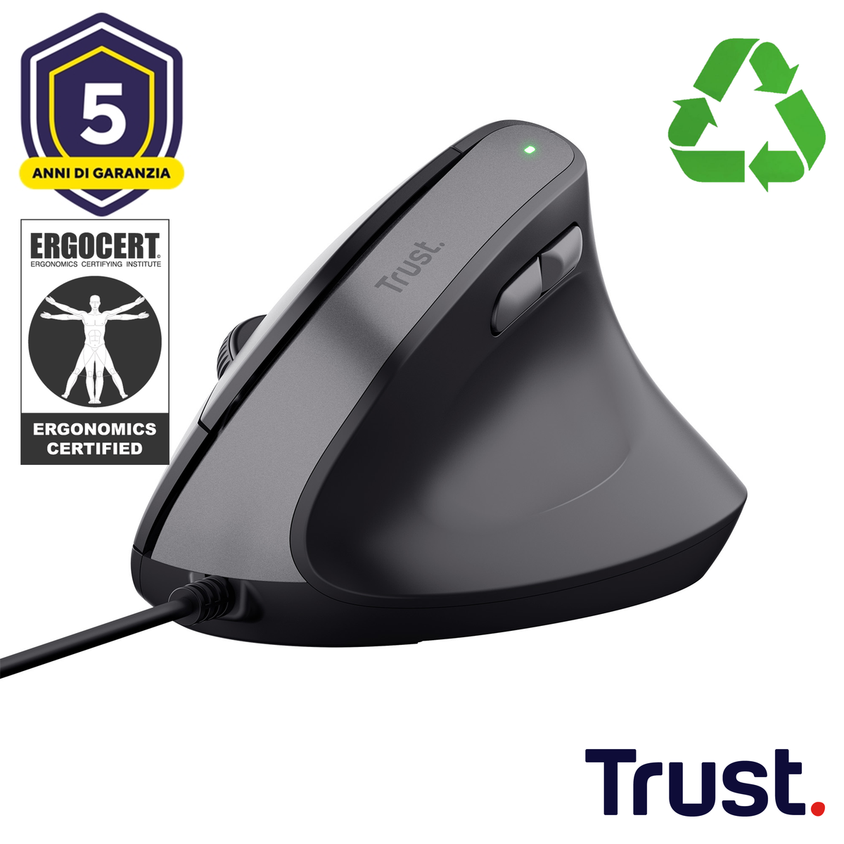 BAYO II ERGONOMIC MOUSE BLK