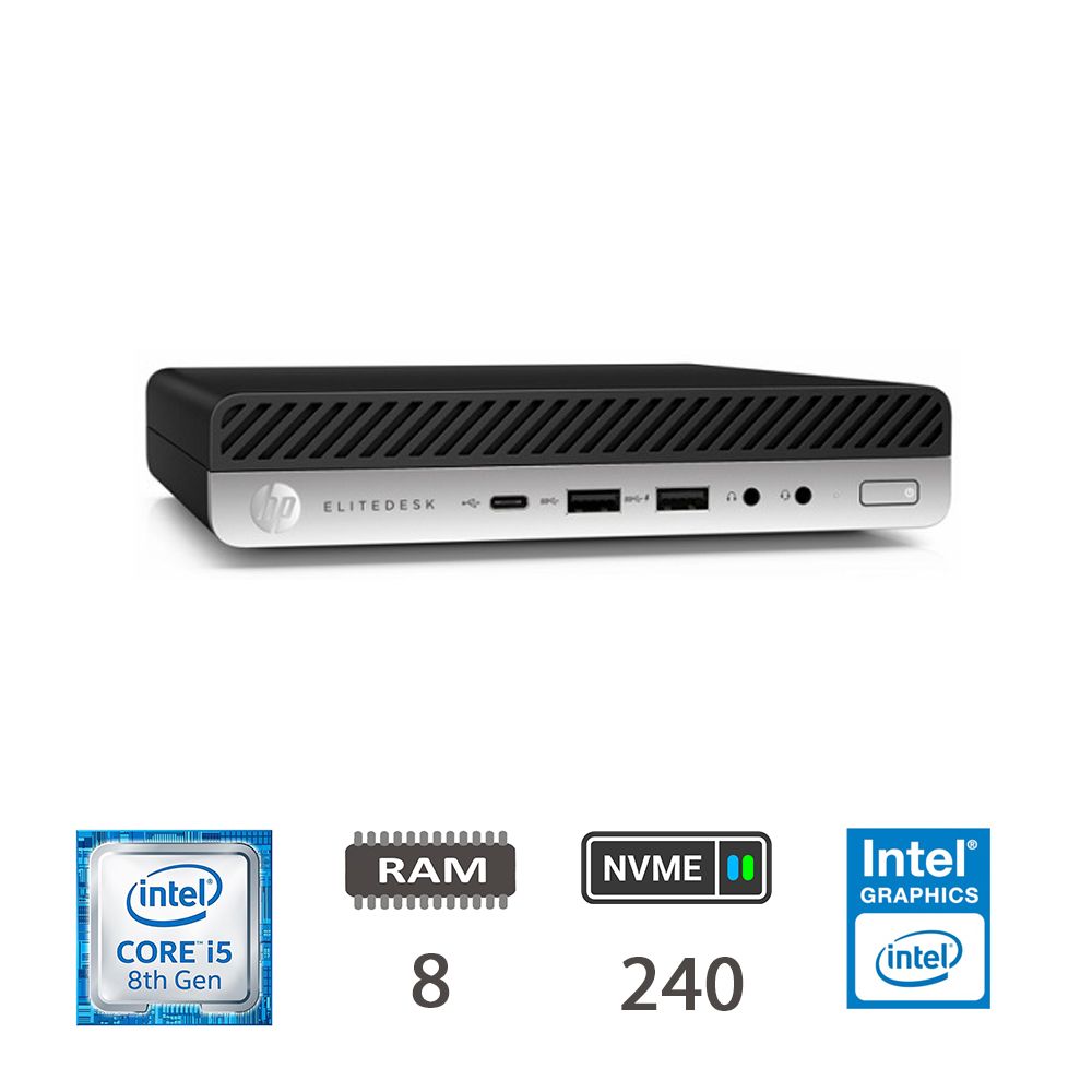 HP 800 G5 DM I5-8400T/8/NVME240/W10P/2Y