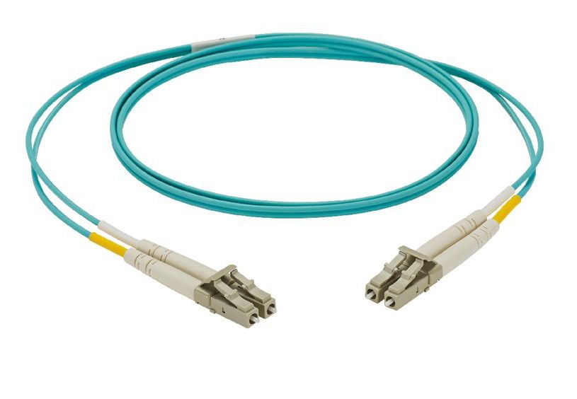 Fiber Patch Cord OM4 LC/LC Duplex mt.5 Aqua