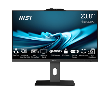 AIO I5-14400 8GB 512GB 23.8FHD WIN11PRO BLACK