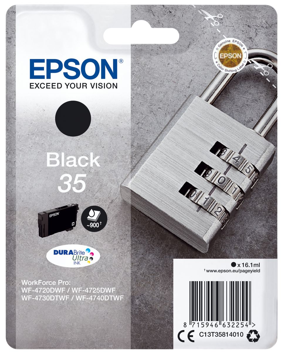 CARTUCCIA 35 SERIE PADLOCK NERO 900PAG/16,1ML