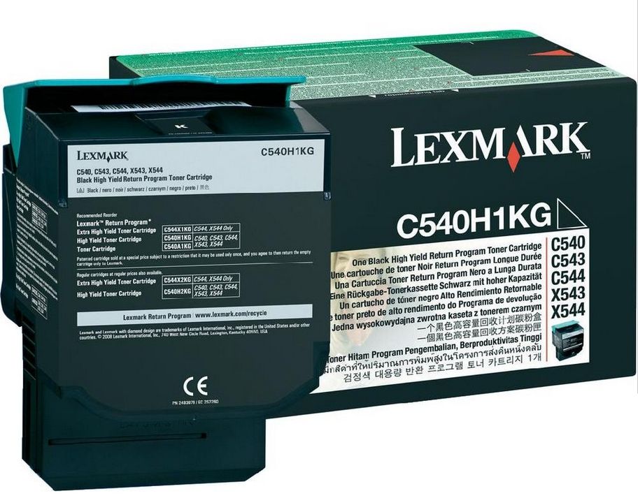 TONER LEXMARK NERO PER C54X X54X DA 2.5K