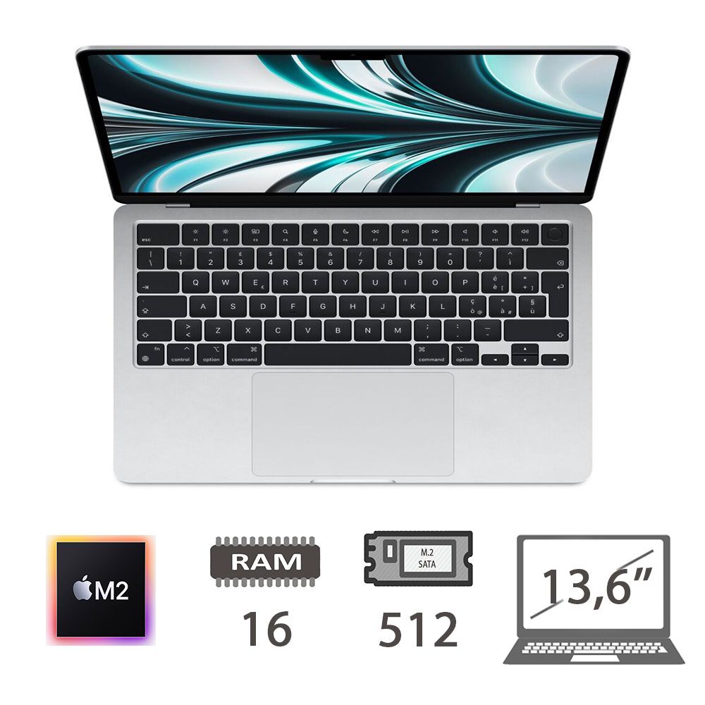 MBA 13,6 (2022)M2/8C CPU/16/512/10C CPU/SLV/2Y