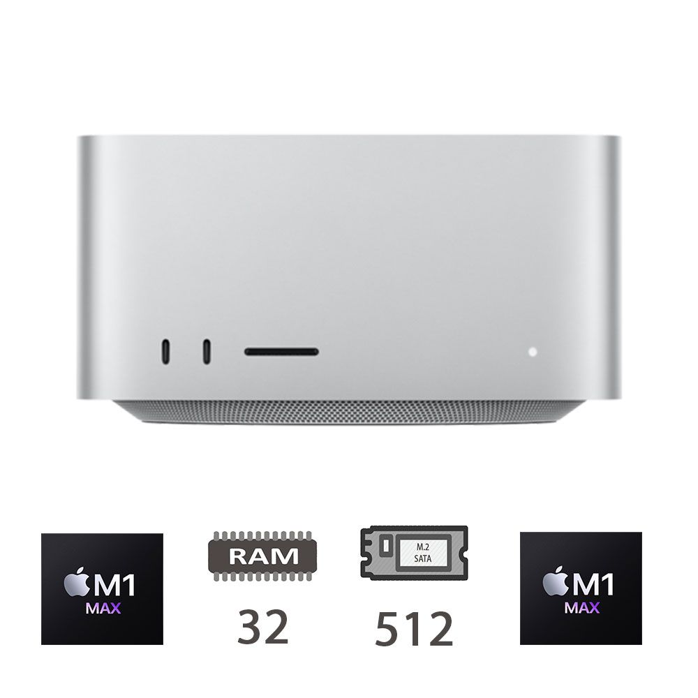 MAC STUDIO (2022)M1 MAX-10C/32/512/24C GPU/2Y