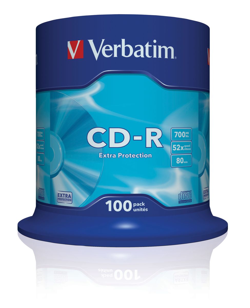 CD-R 700MB 52X EXTRA PROTECTION SURFACE (100 PACK)