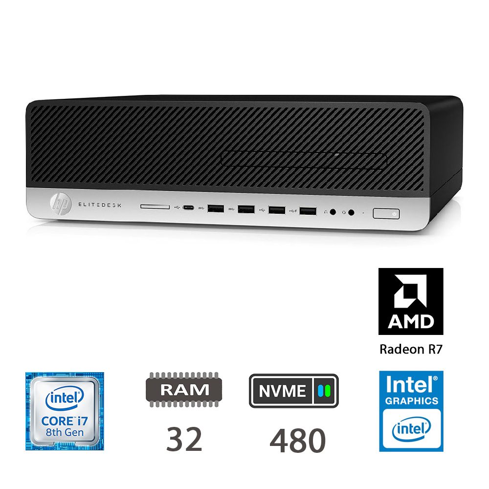 HP 800 G5 SFF - I7-8700/32/NVME480/R7 430/W11P/2Y