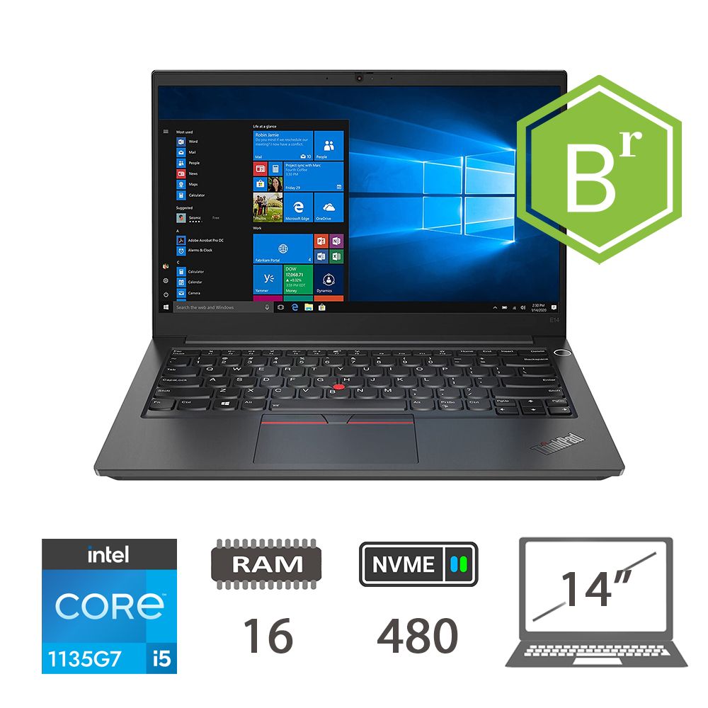 LENOVO E14 GEN2 I5-1135G7/16/NVME512/14/W11P/2Y B