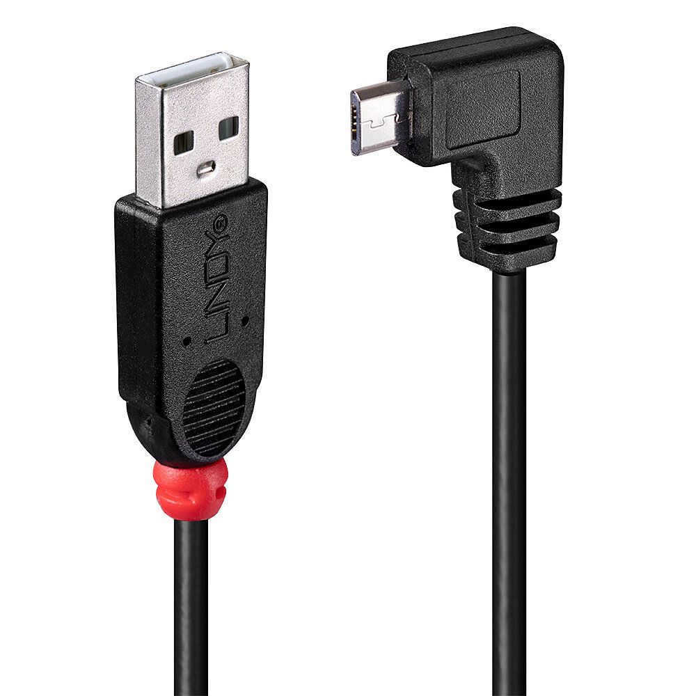 CAVO USB 2.0 TIPO A MICRO-B 90GRADI 0.5M