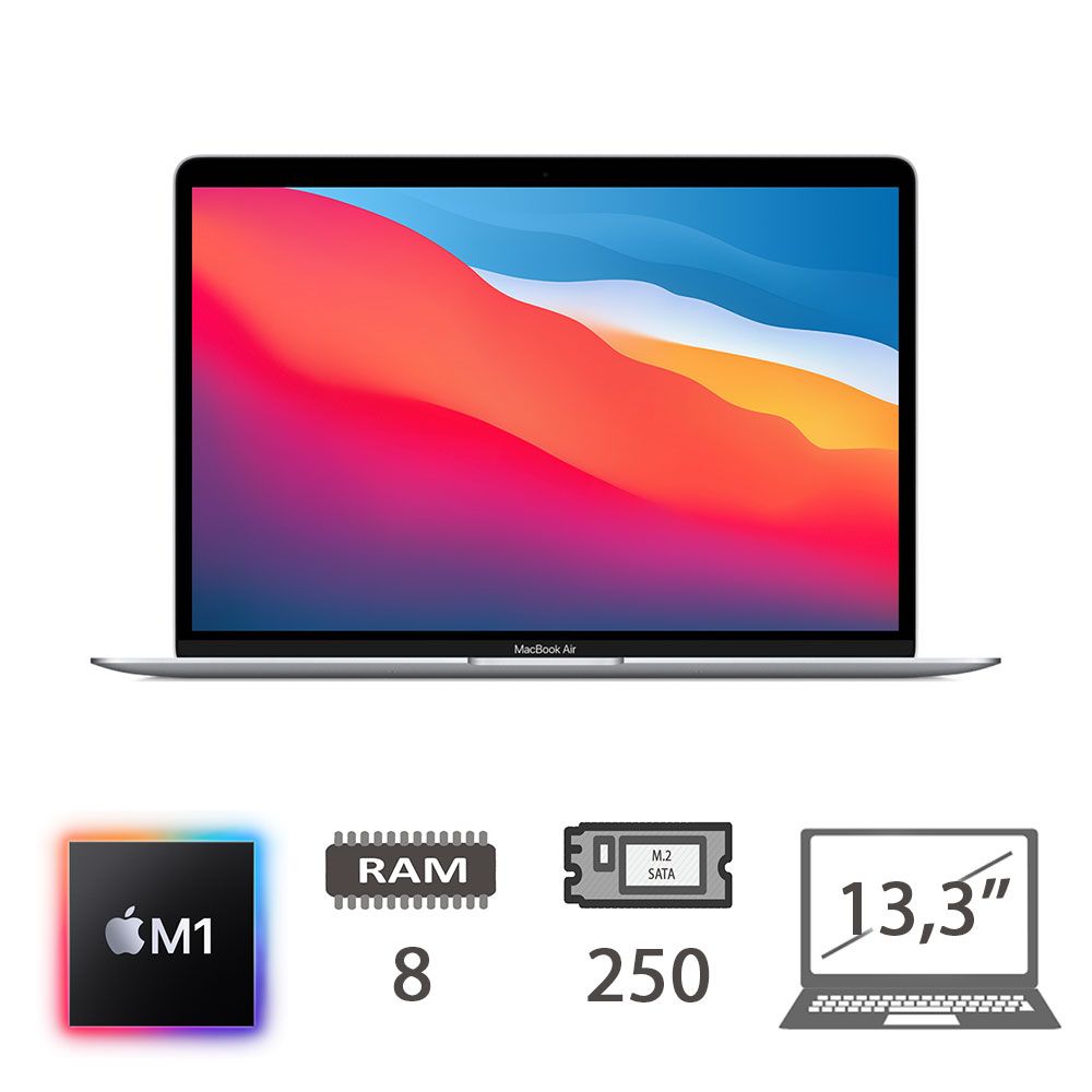 MBA 13,3 (2020)M1-8C/8/256/7C GPU/SLV/2Y