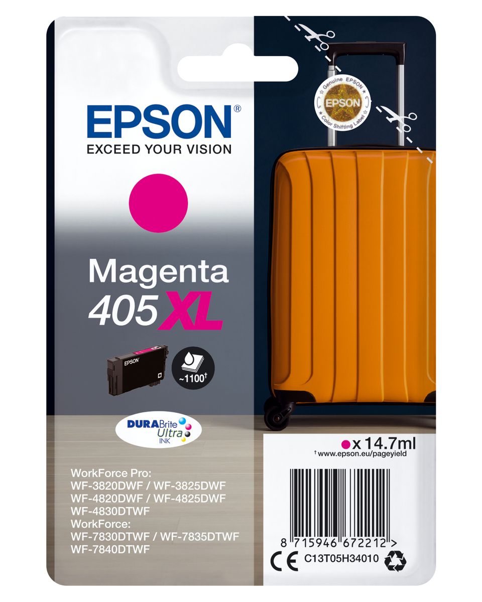 CARTUCCIA 405XL SERIE VALIGIA MAGENTA 14,7ML
