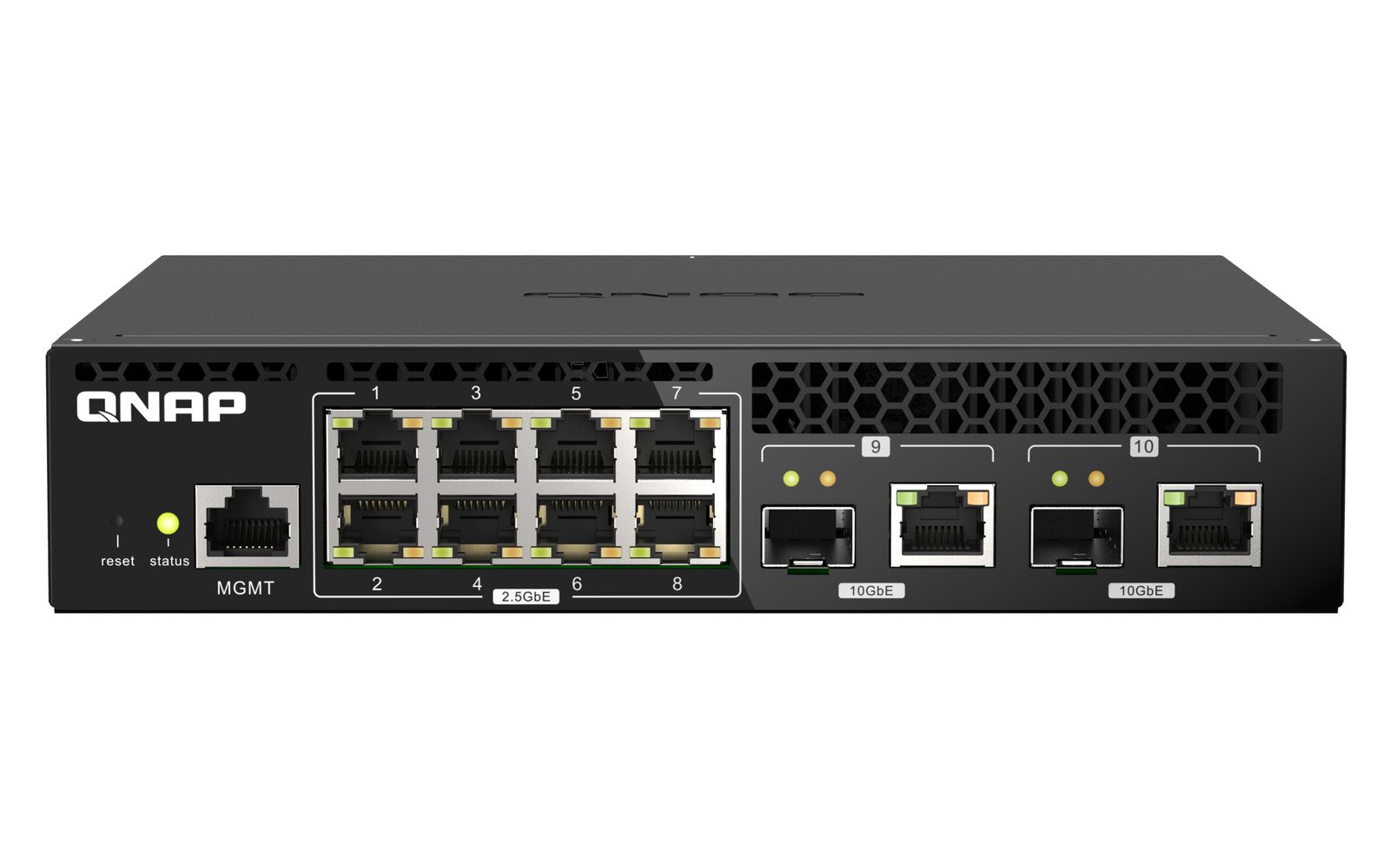 QNAP 10PORTS SWITCH 8X2.5GBPS, 2X10GBPS SFP+/RJ45
