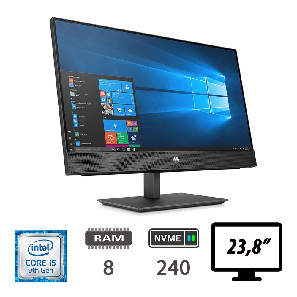 HP 440 G5 AIO - I5-9400/8/NVME240/23,8/W10H/2Y