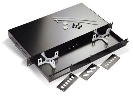 PLACCHETTA PER 3 CONNETTORI SC DUPLEX NERO