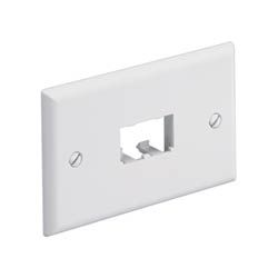 Horizontal faceplate two Mini-Com Electric Ivory