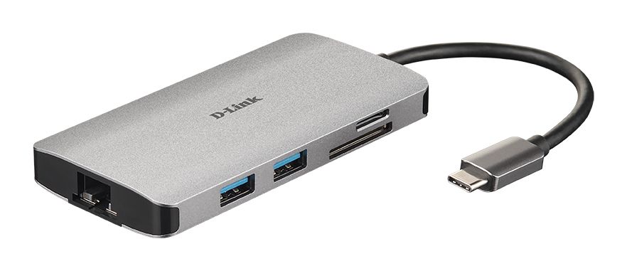 8-IN-1 USB-C HUB WITH HDMI/ETHERNET/CARD READER/PO