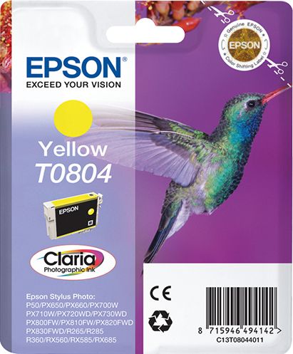 CARTUCCIA T0804 SERIE COLIBRI GIALLO 7,4ML