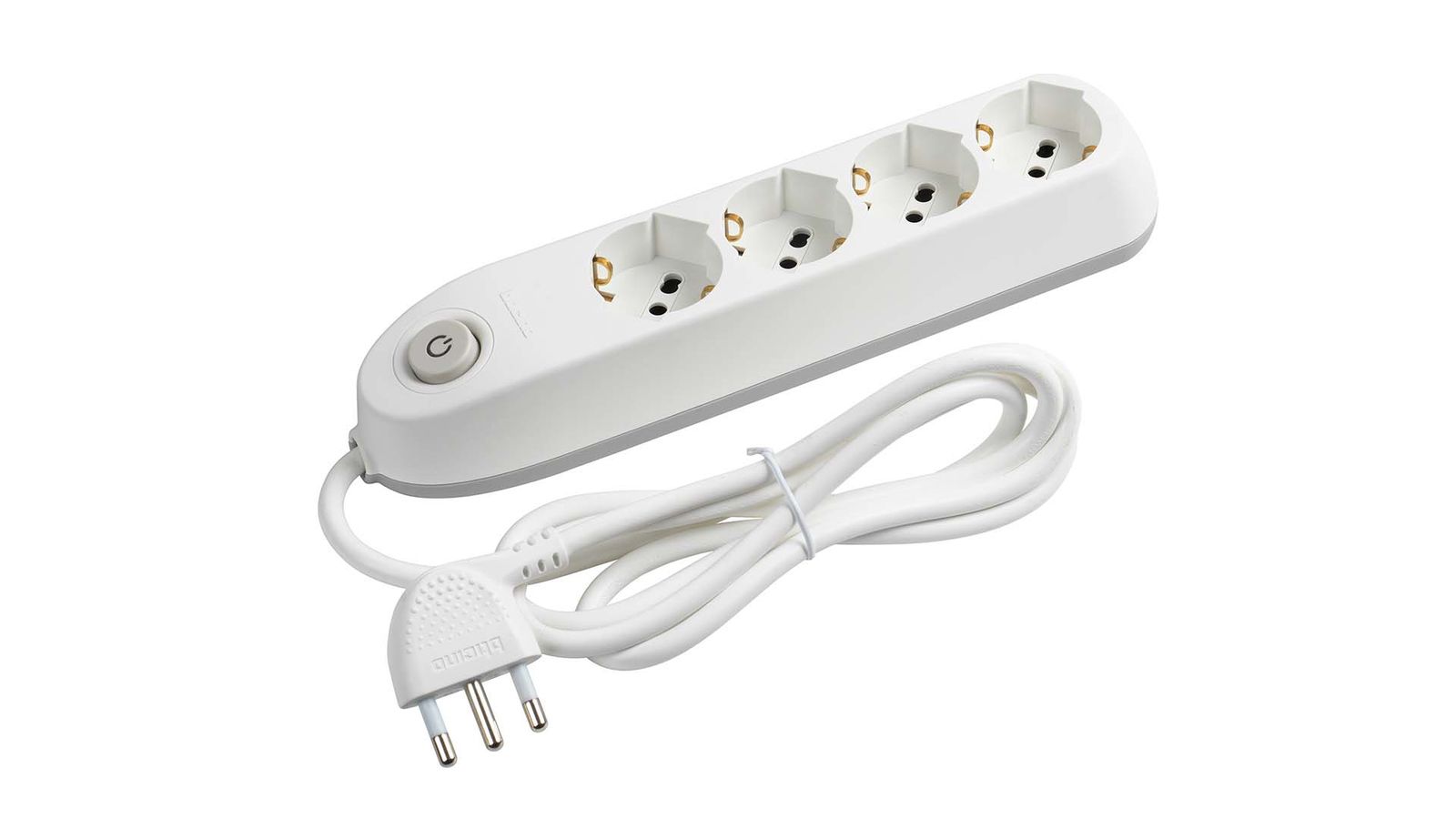 MULTIPRESA 4 SCHUKO/BIPAS+INTER. BIANCO