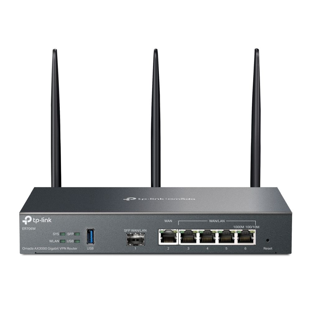 OMADA AX3000 GIGABIT VPN ROUTER, 1× GIGABIT SFP WA