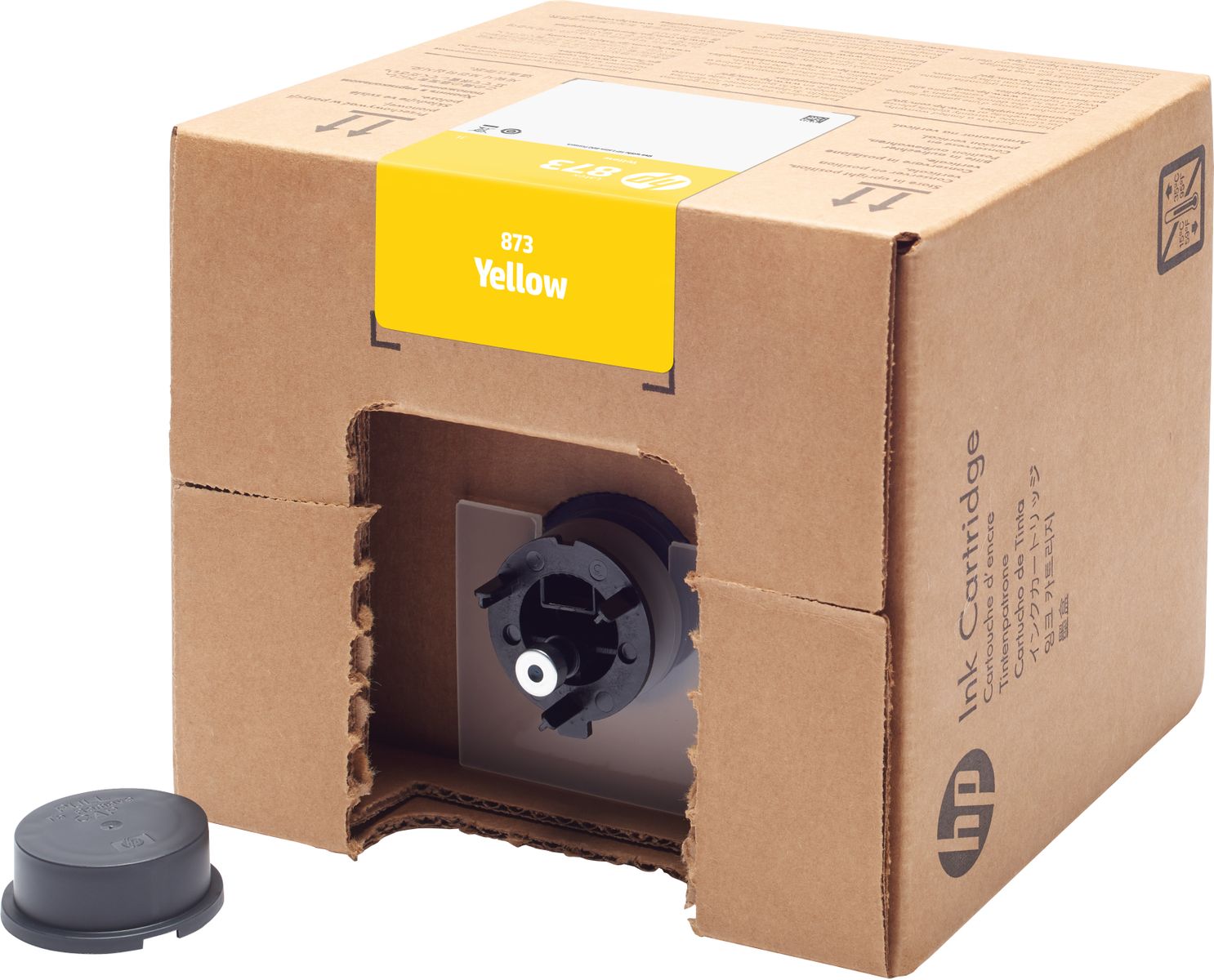 HP 873 3-LITER YELLOW LATEX INK CARTRIDGE