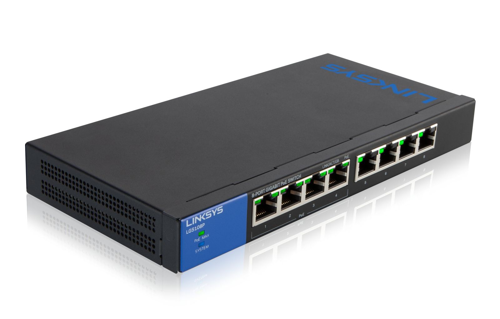 8-PORT UNMANAGED GIGABIT SWITCH POE+ (50W)