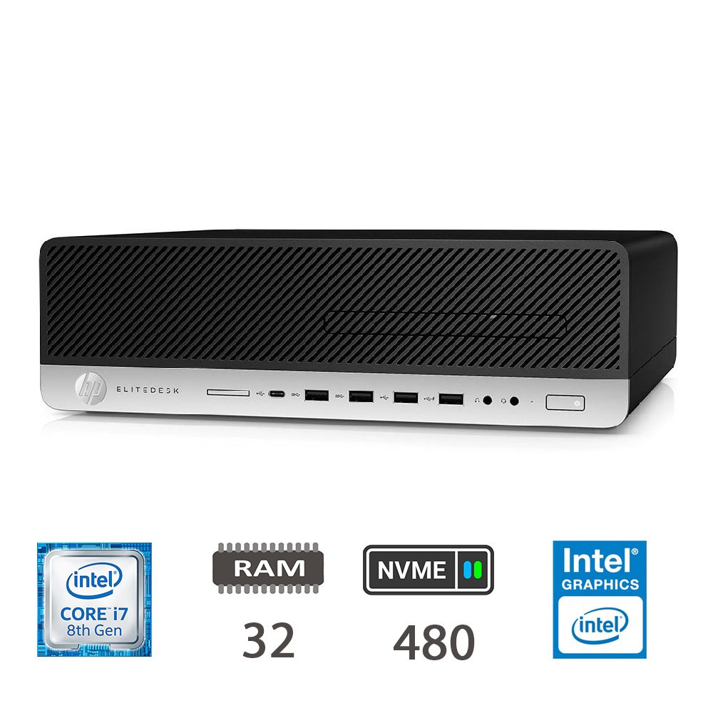 HP 800 G5 SFF - I7-8700/32/NVME480/W11P/2Y