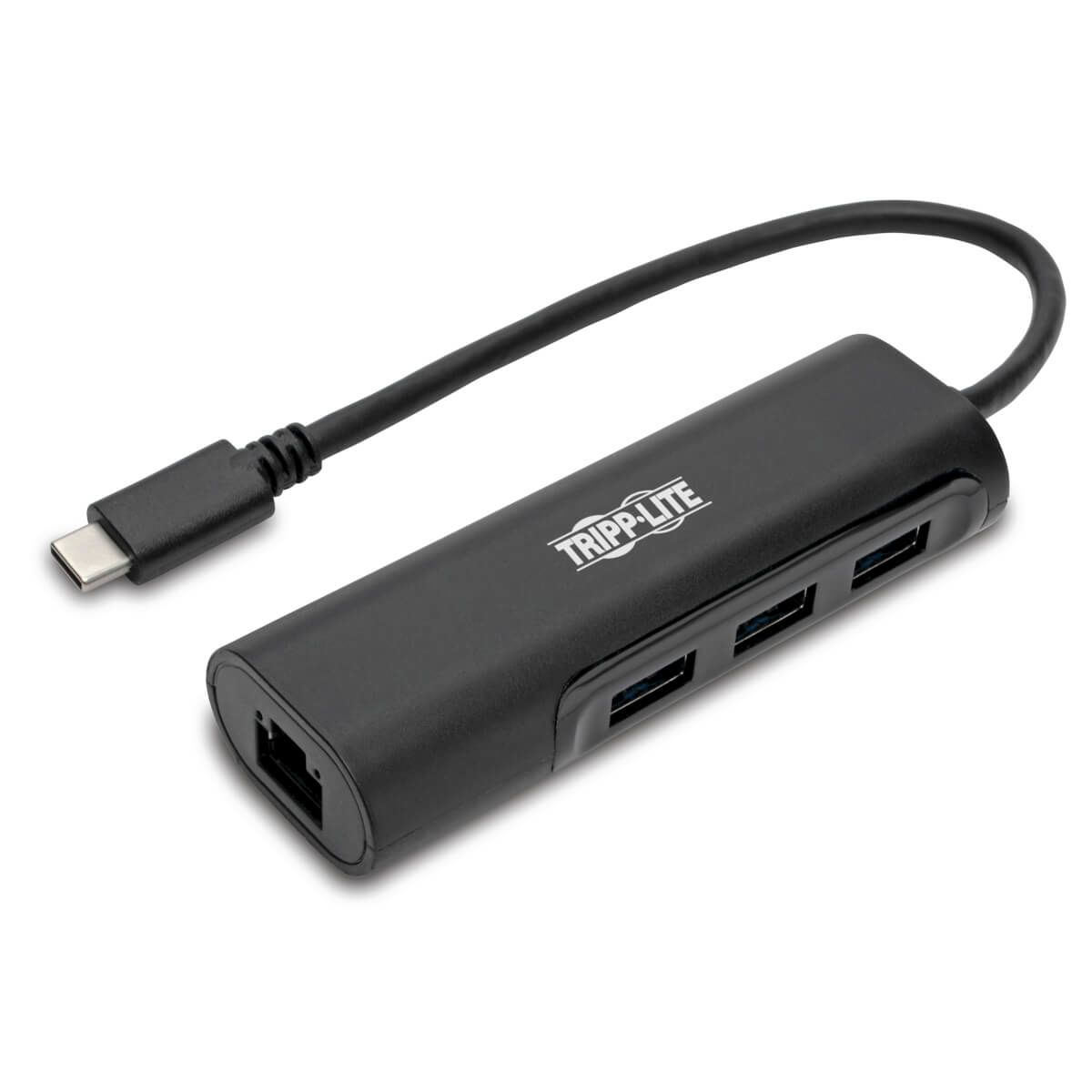 3-PORT USB-C HUB WITH LAN PORT, USB-C TO 3X USB-A