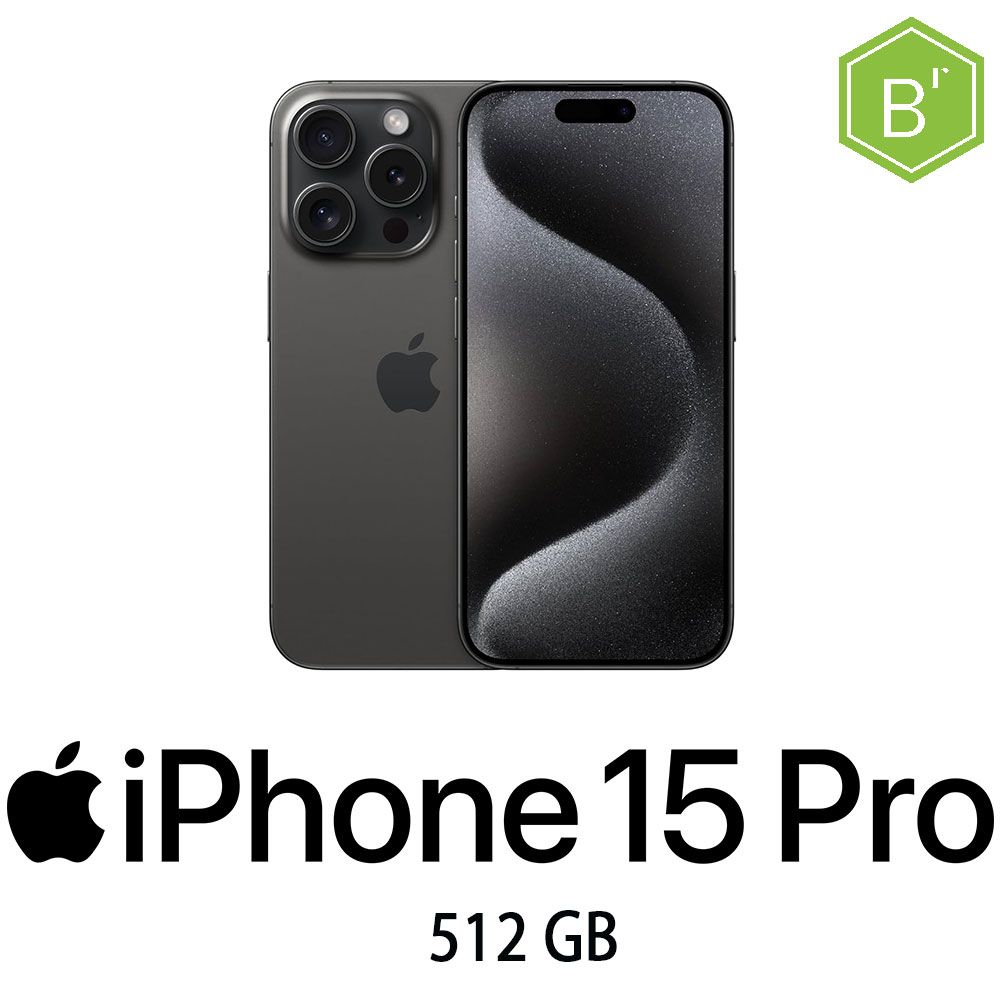 IPHONE 15 PRO 512GB BLACK TITANIUM/2Y - B