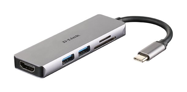 5-IN-1 USB-C HUB WITH HDMI AND SD/MICROSD