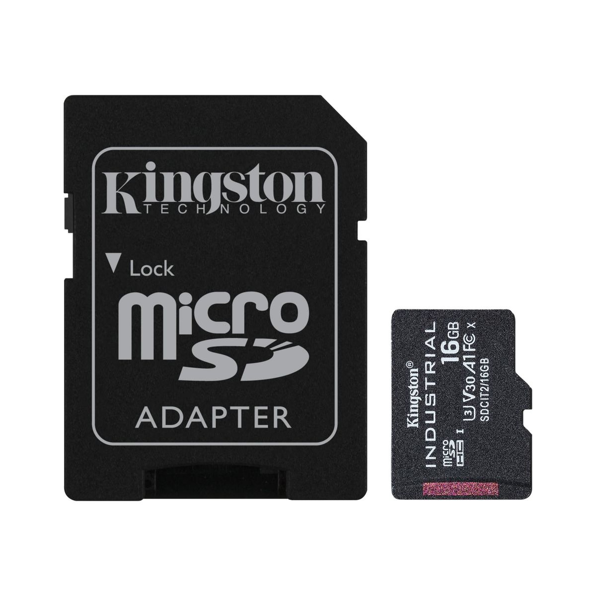 16GB MICROSDHC INDUSTRIAL C10 A1 PSLC + SD ADAPTER