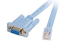 CONSOLE CABLE 6FT WITH RJ45 AND DB9F