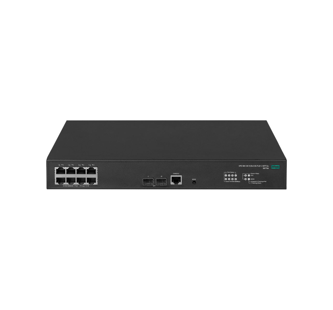 HPE NW CW 5120v3 8G PoE 2 SFP+ Sw EU en