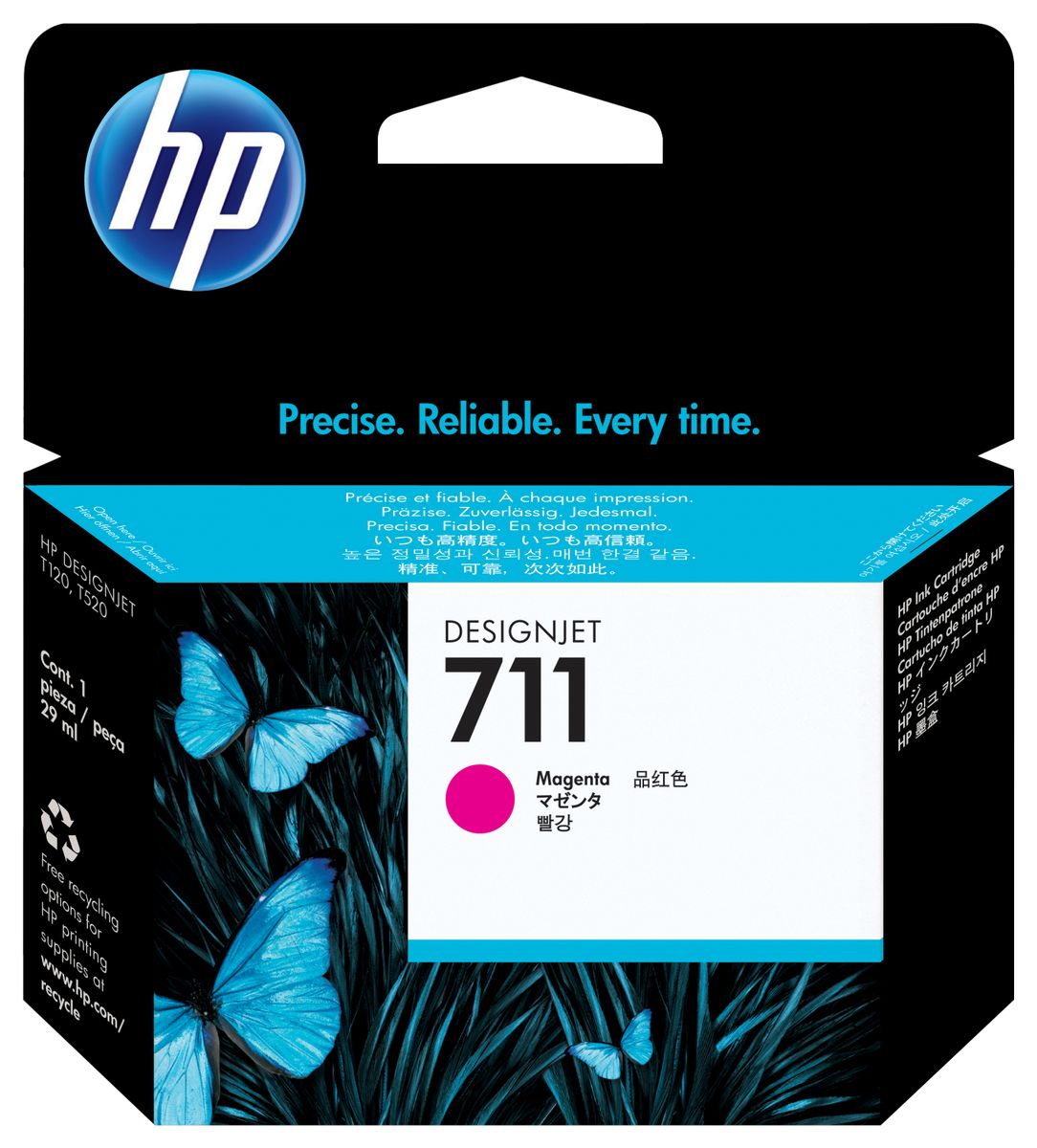 HP 711 29-ML MAGENTA INK CARTRIDGE