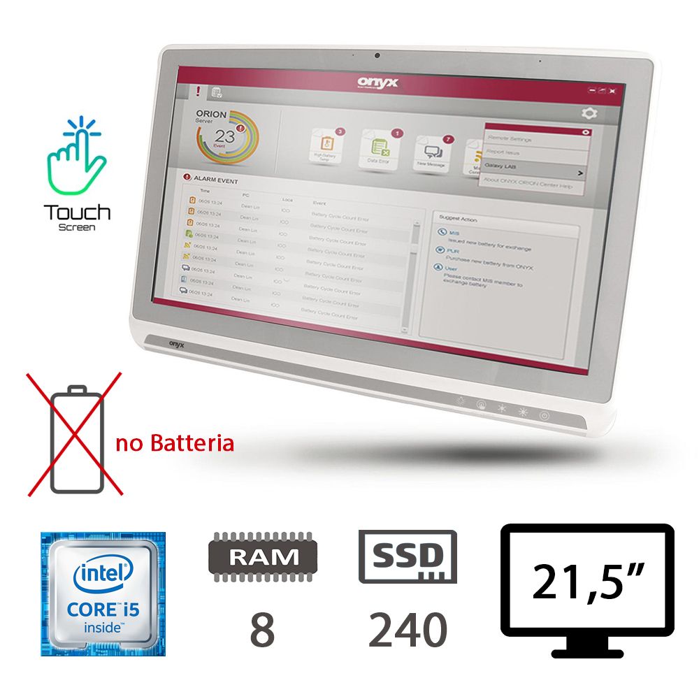 ONYX VENUS 223 AIO TS I5-6200U/8/SSD240/W10PMAR/2Y