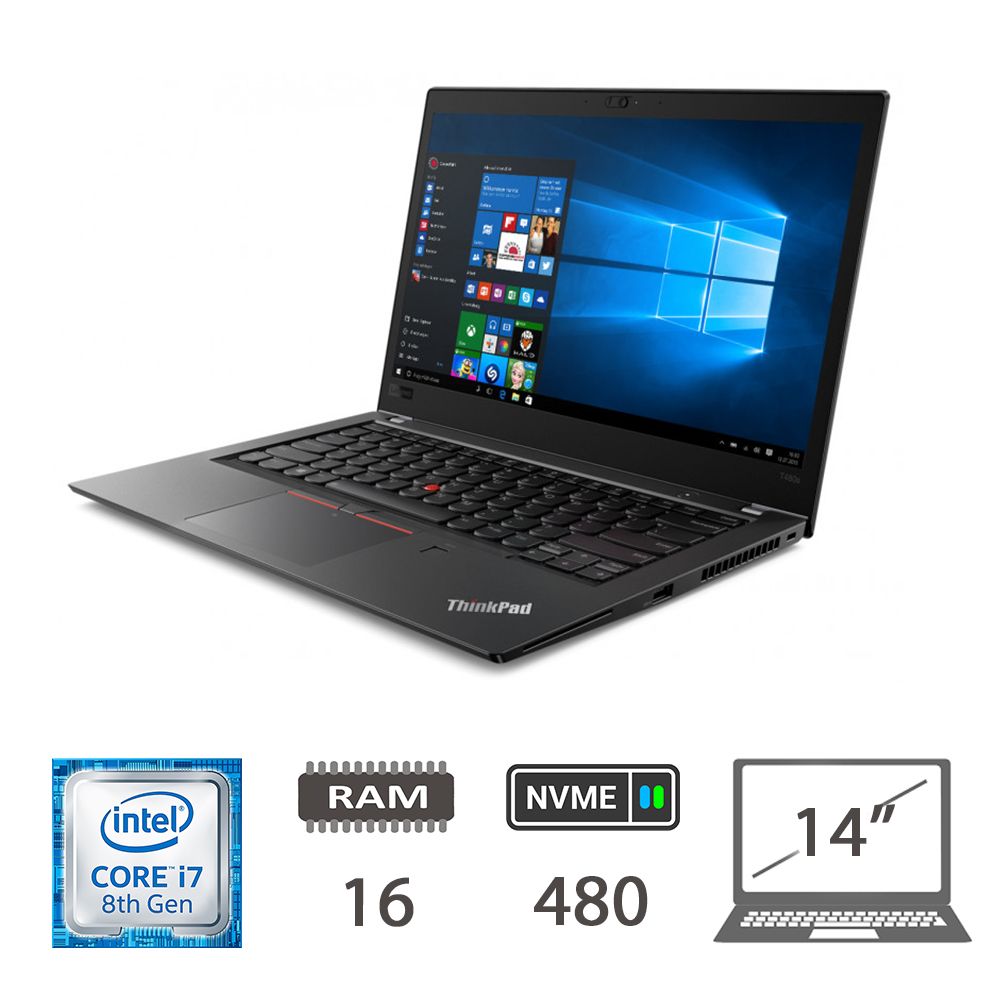 LENOVO T480S I7-8550U/16/NVME480/14/W10P/2Y