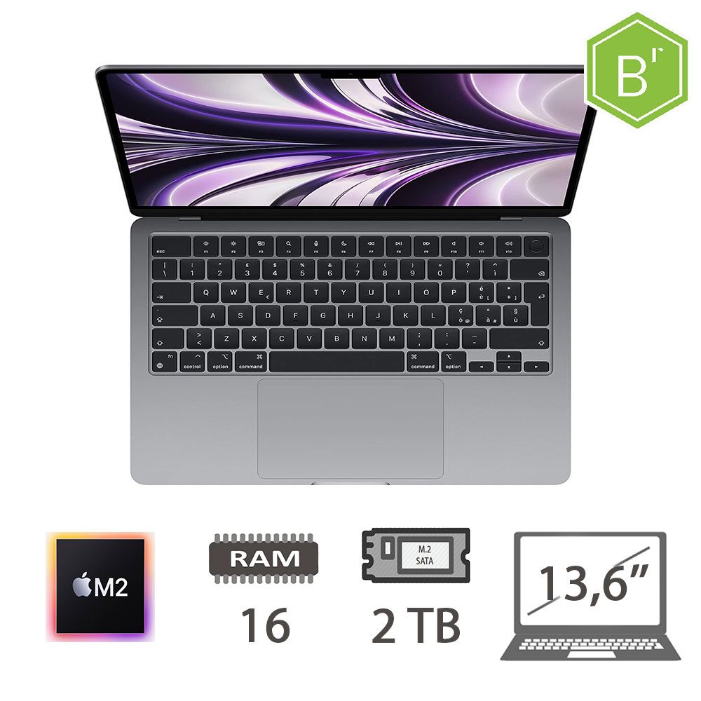 MBA 13,6 (2022)M2/8C CPU/16/2TB/10C GPU/SG/2Y - B