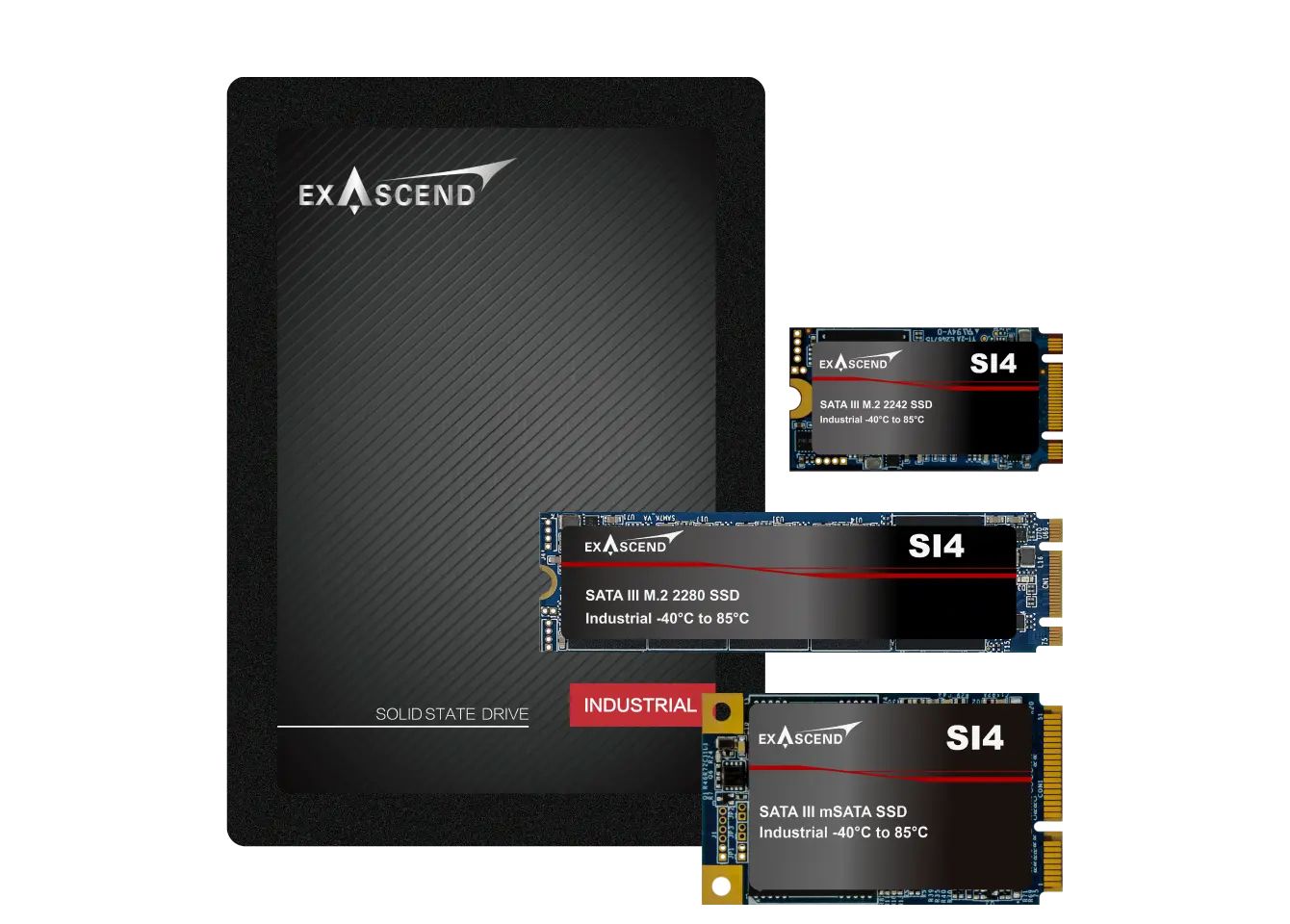 SI4 SATA III M.2 2280 7,68TB -40 C~85 C