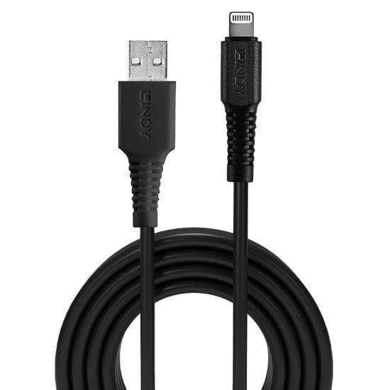 CAVO USB TIPO A A LIGHTNING NERO, 1M