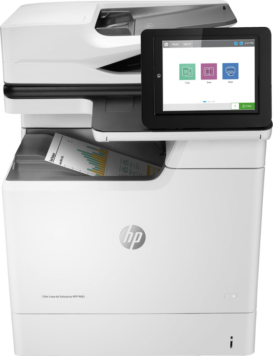 HP CLR LJ ENT MFP M681DH PRN 47PPM USB ETH F/R 1YW