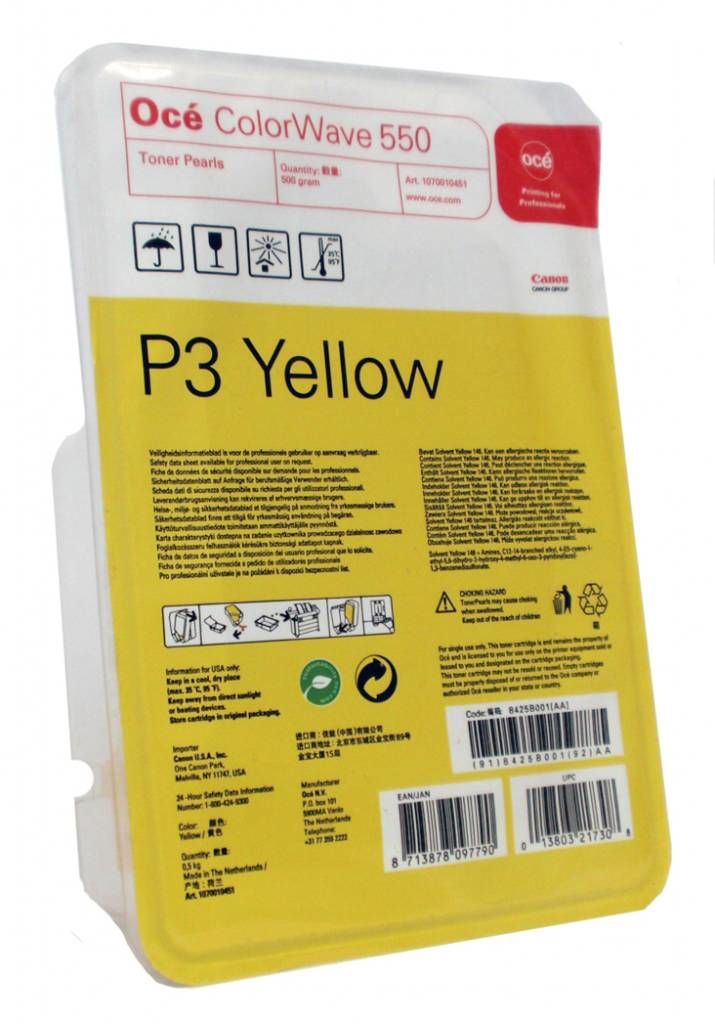 OCE COLOR WAVE 550 - TONER PEARLS GIALLO 500 GR.
