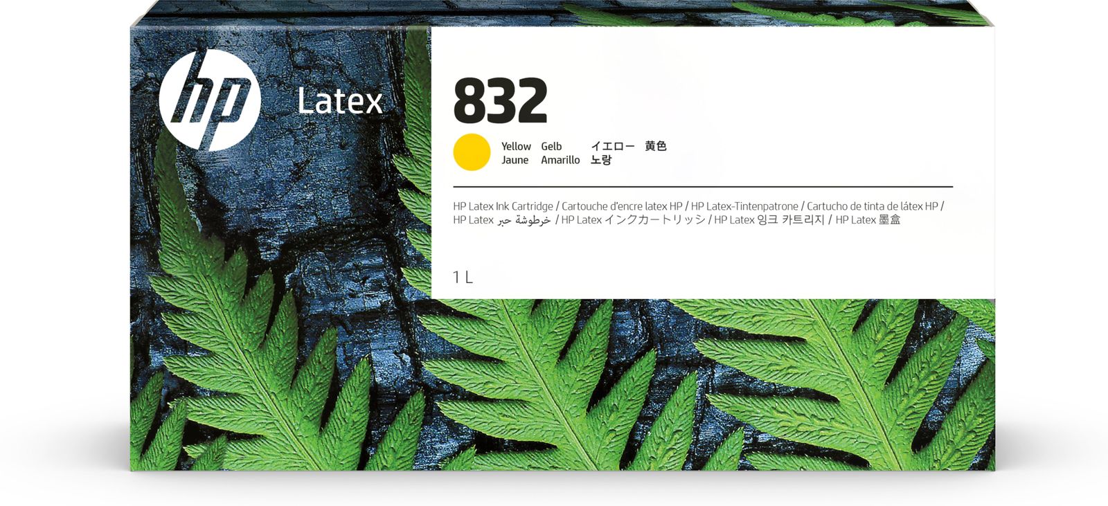 HP 832 1L YELLOW LATEX INK CARTRIDGE