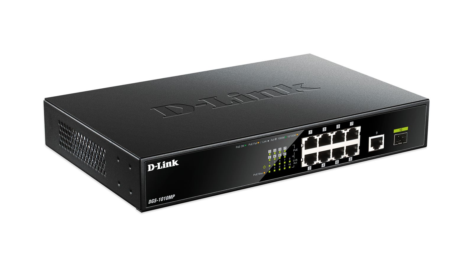 10-PORT GIGABIT POE UNMANAGED SWITCH