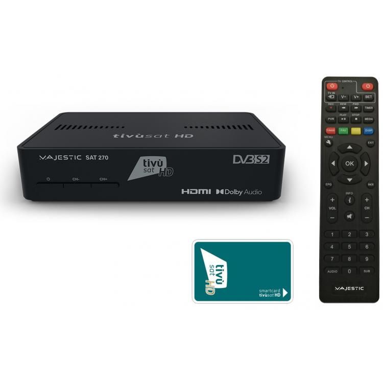 MAJESTIC SAT-270 DECODERTIVU SAT+LETT. SMART CARD