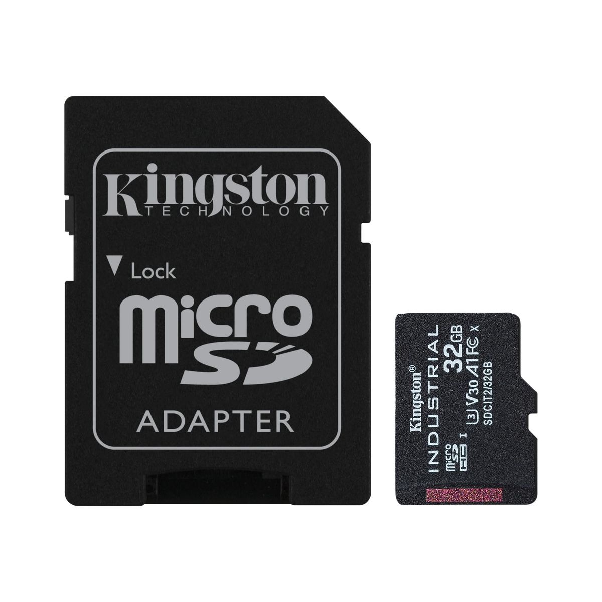 32GB MICROSDHC INDUSTRIAL C10 A1 + SD ADAPTER