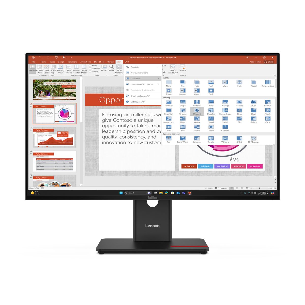 THINKVISION T27-40 27 IPS/FHD/VGA,HDMI,DP,USB-C