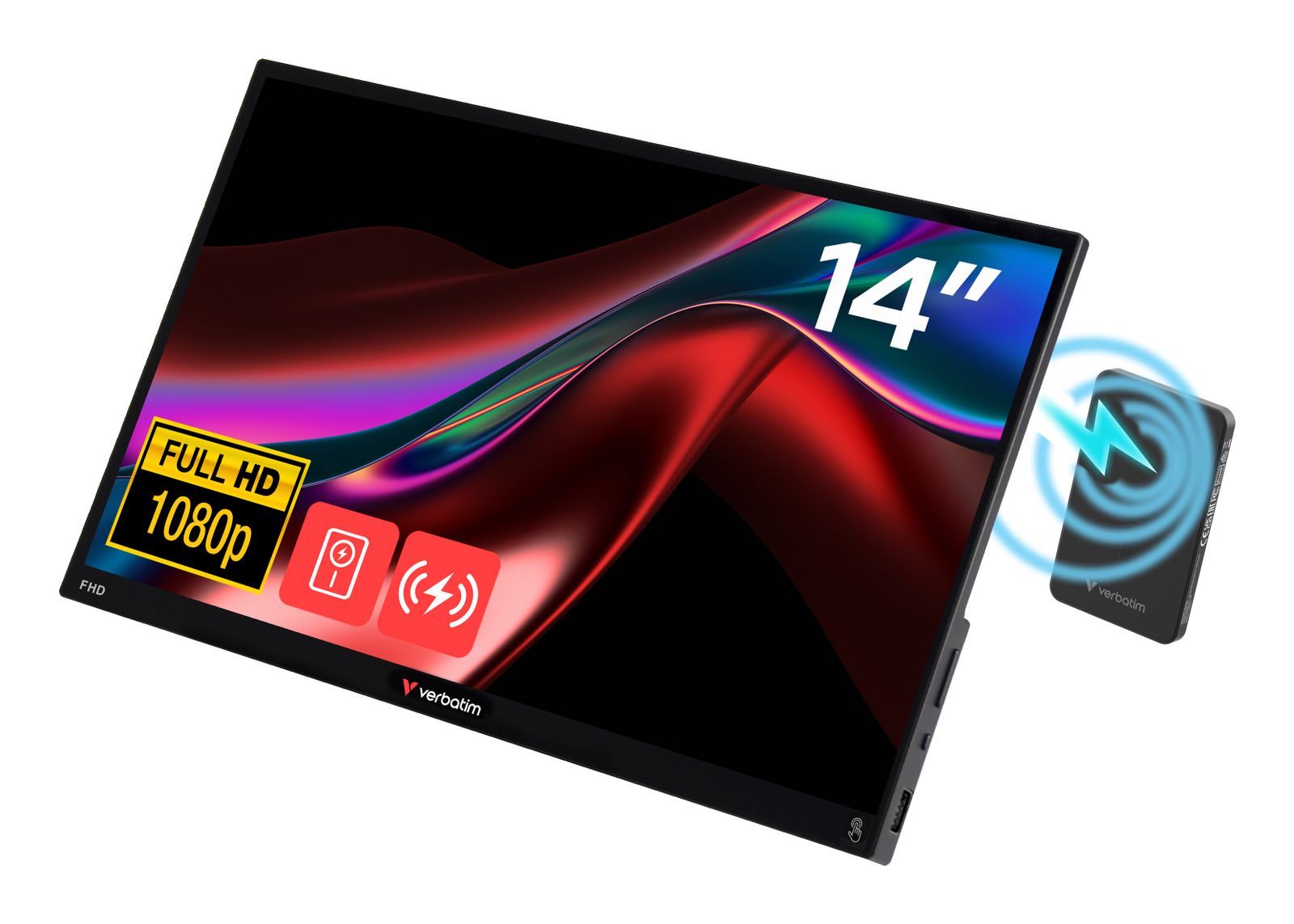 VERBATIM MONITOR PORTATILE TOUCH 14.0 WLESS POWER