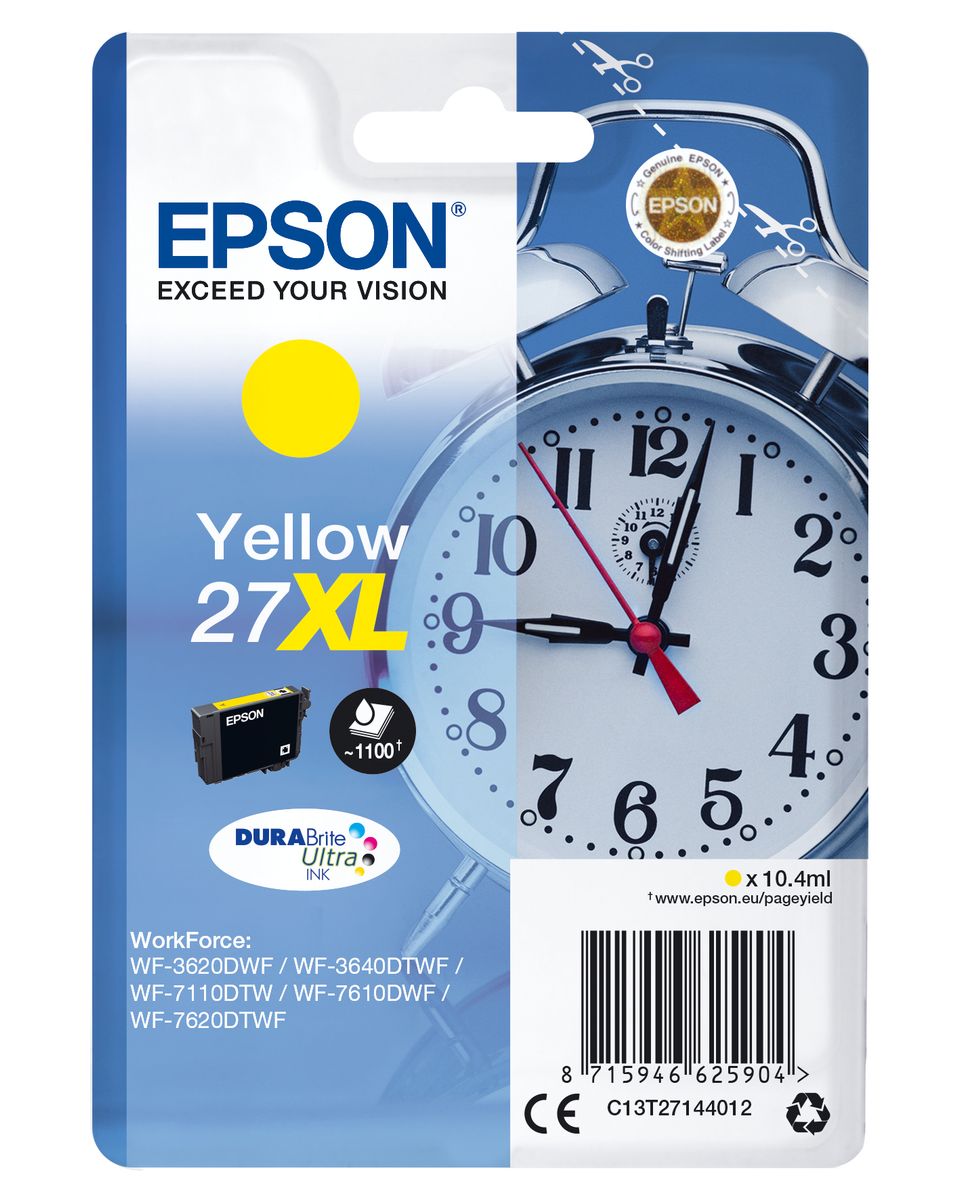 CARTUCCIA 27XL SERIE SVEGLIA GIALLO 1100PAG/10,4ML