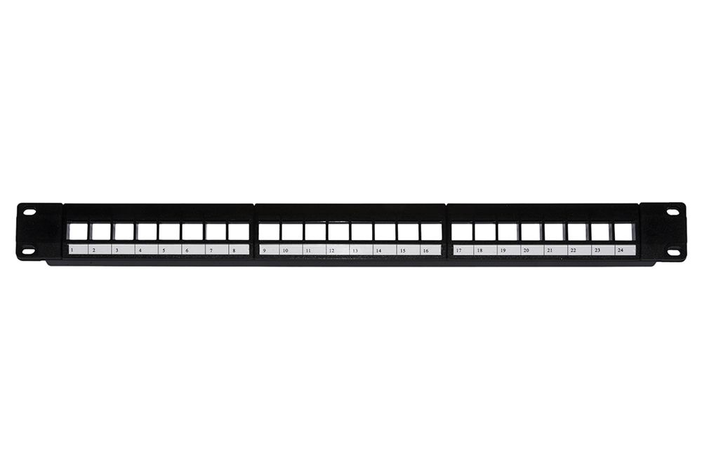 PANNELLO PATCH VUOTO COLORE NERO 24 PORTE