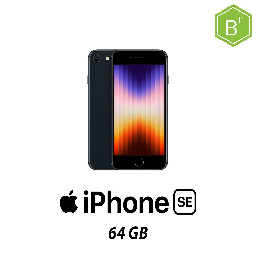IPHONE SE (2022) 64GB MIDNIGHT/2Y - B