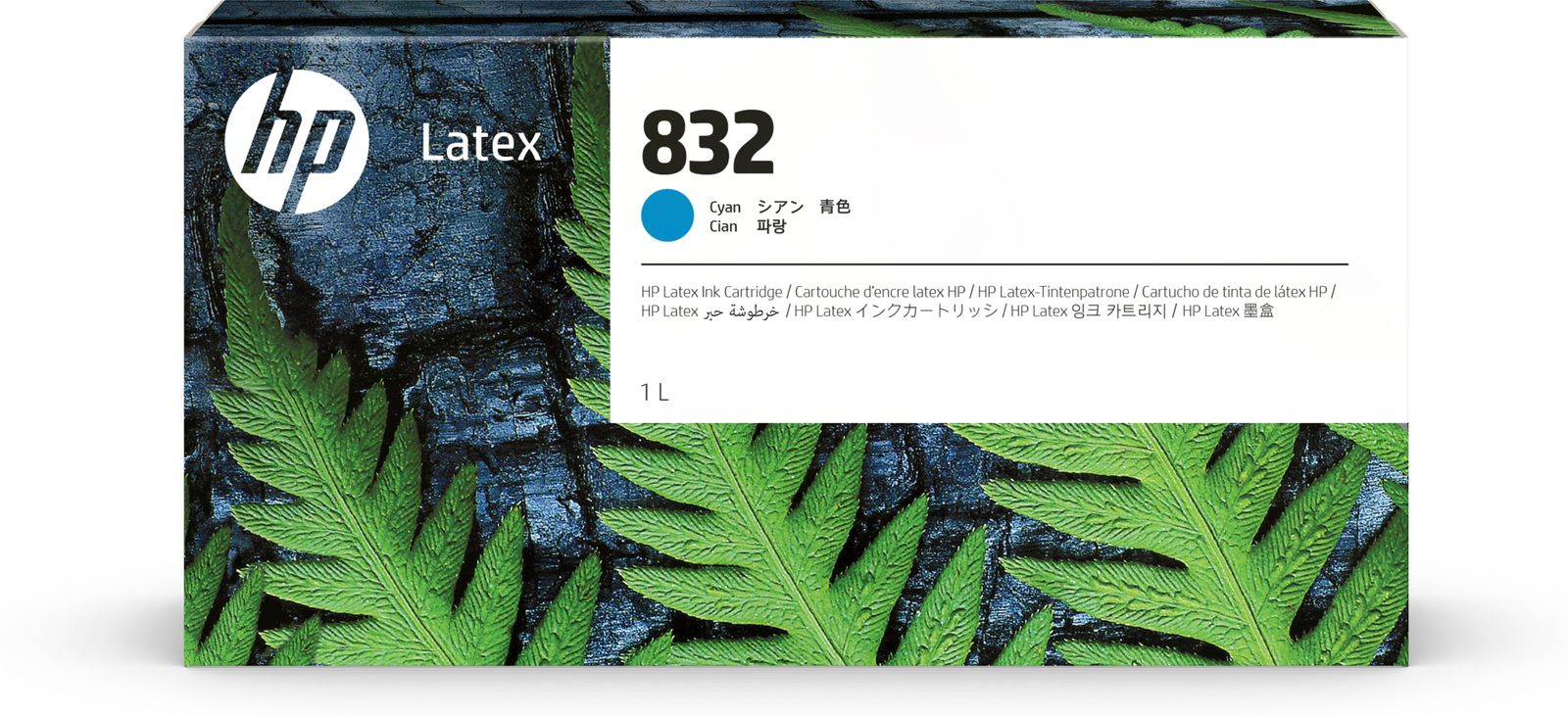 HP 832 1L CYAN LATEX INK CARTRIDGE