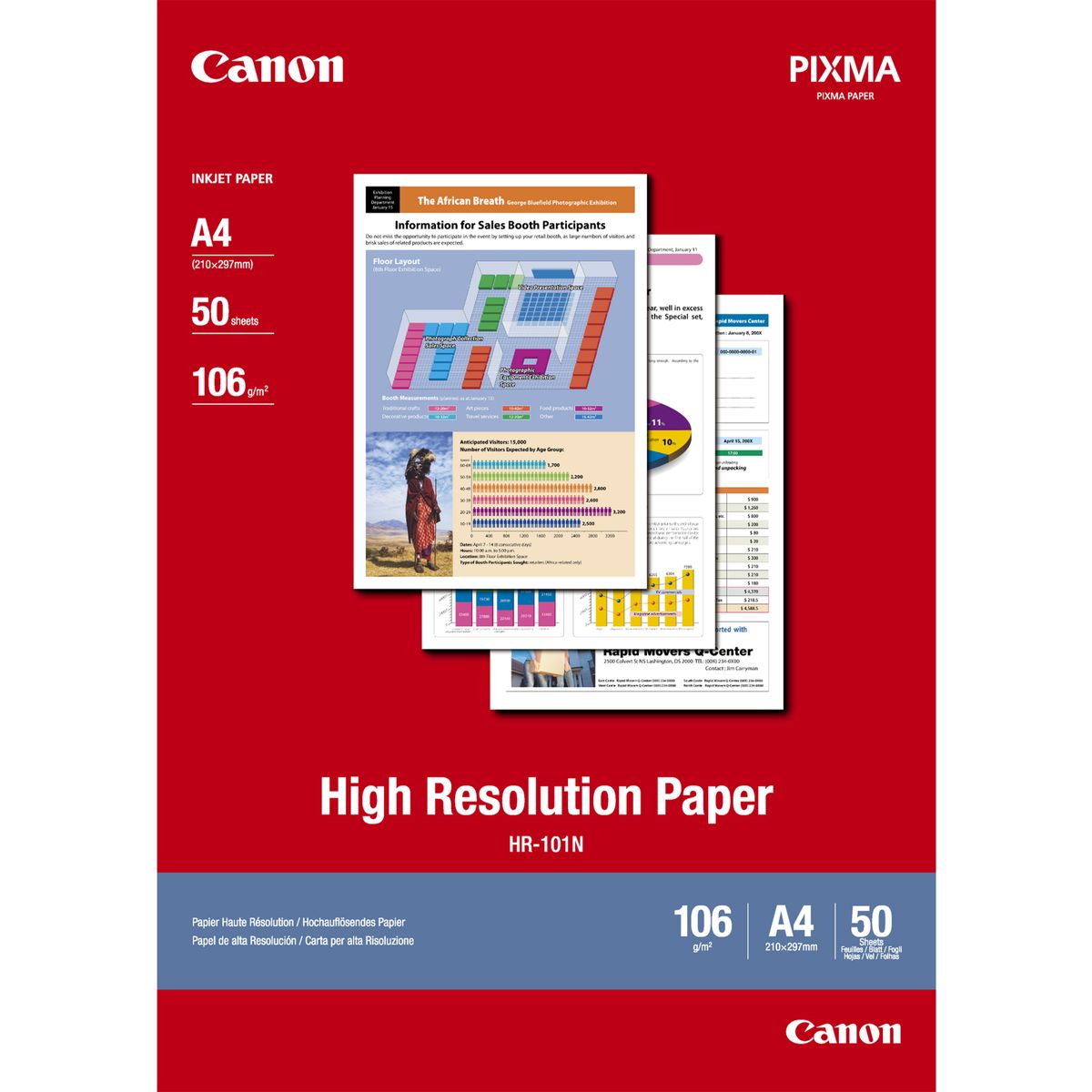 HR-101N A4 ,50 FF,106 G/M  CARTA ALTA RISOL. PER